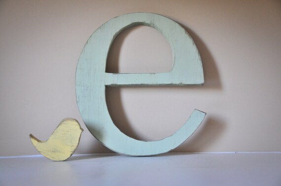 Nursery Wood Letter Monogram Baby Name