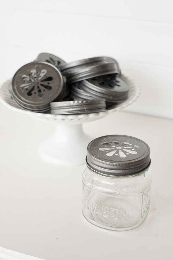 Stamped Pewter Lid - set of 12