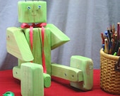 Upcycled MonsterWood Bot - Henry J. Cookie - Monarch Hunting in Mint
