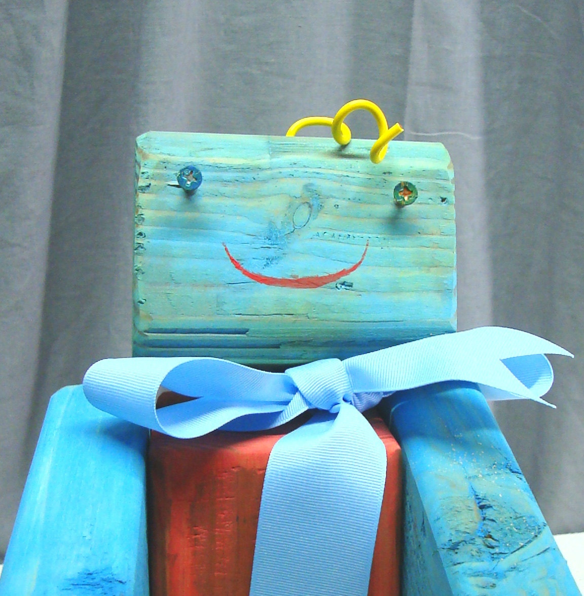 Upcycled MonsterWood Bot - Raven Y. Timber - Technically Savvy in Vibrant Hues