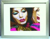 Framed Paper Art " Pretty Flaunting Pretty "