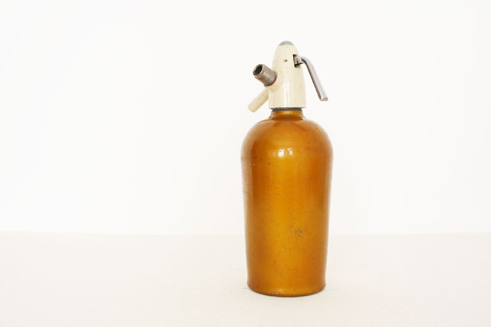 Vintage seltzer mustard bottle