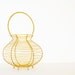 Antique mustard country basket