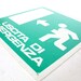 Vintage industrial Italian sign - Uscita d'emergenza