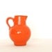 Vintage ceramic orange pitcher