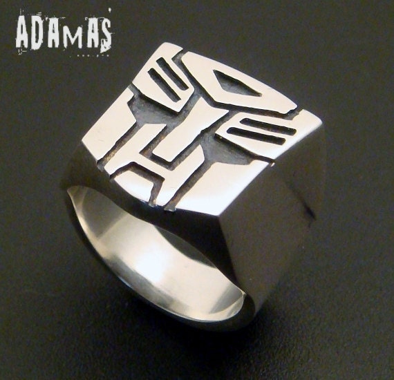 Sterling Silver Transformers Ring