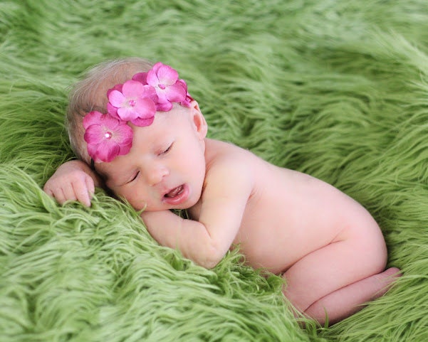 Gorgeous Newborn Baby Girl Flower Headband- Photography Props- Newborn Headband-Wedding- Birthday-Naming Ceremony-flower girl