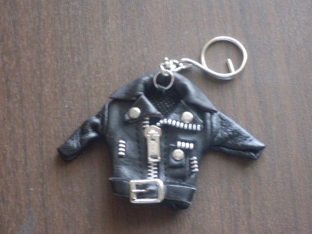 1980s Leather Jacket Keychain