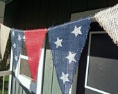 4th of July Banner Decoration / Photography Prop / Memorial Day Decoration / Red White Blue