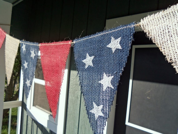 4th of July Banner Decoration / Photography Prop / Memorial Day Decoration / Red White Blue