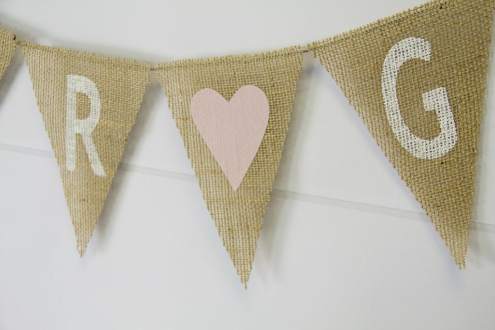Gender Reveal Burlap Banner / Baby Shower Decoration / Maternity Photography Prop