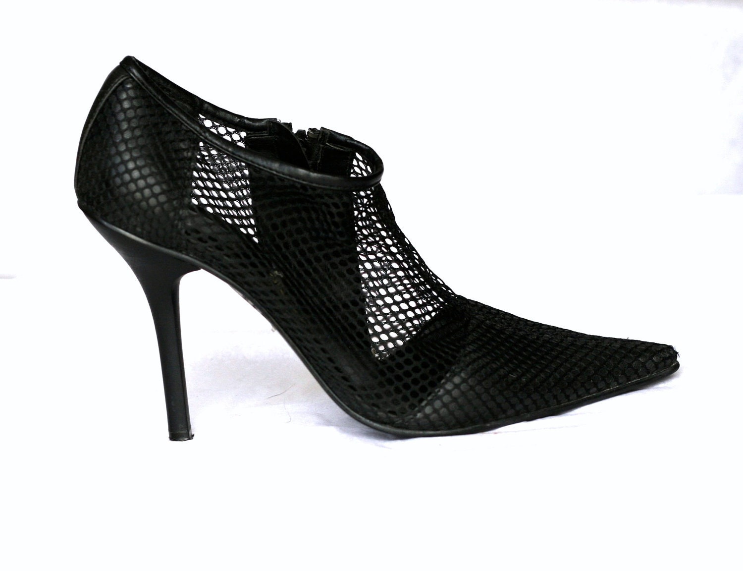 Minimalist Mesh Ankle Boots (Size 7.5)