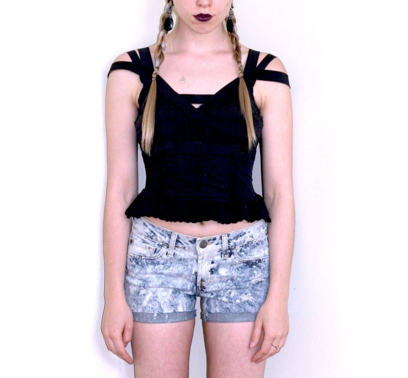 Super-Short+Cutoffs Super Bleached Cutoff Short Shorts Size by CrescentMoonVintage