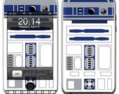 Apple iPod Touch 2G 3G Decal Skin Cover - r2d2 GLOSSY MATTE LEATHER option
