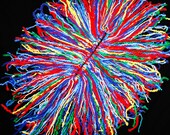 Yarn Fall Photography Prop, Newborn All Fringe Blanket, Crayon Box - ON SALE