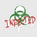 zombie sticker Infected