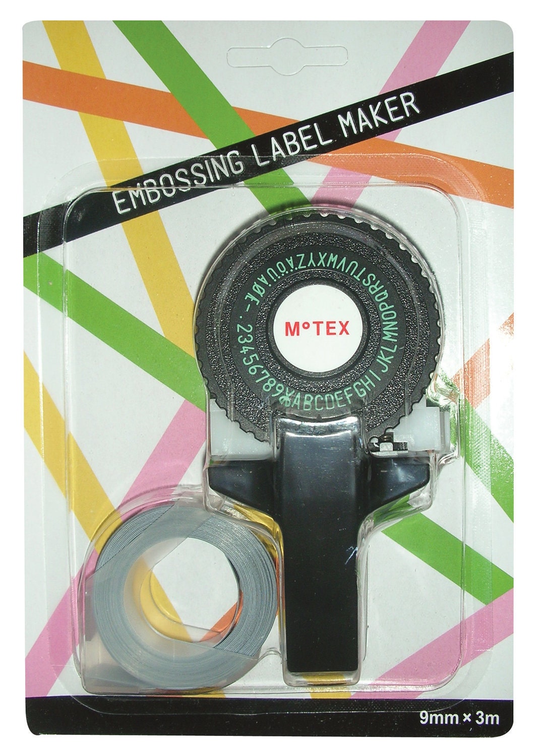 Retro OH MY Motex handheld embossing label maker (E101 BLACK)