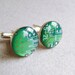 Circuit board Cuff links Geekery green - gift for him under 25