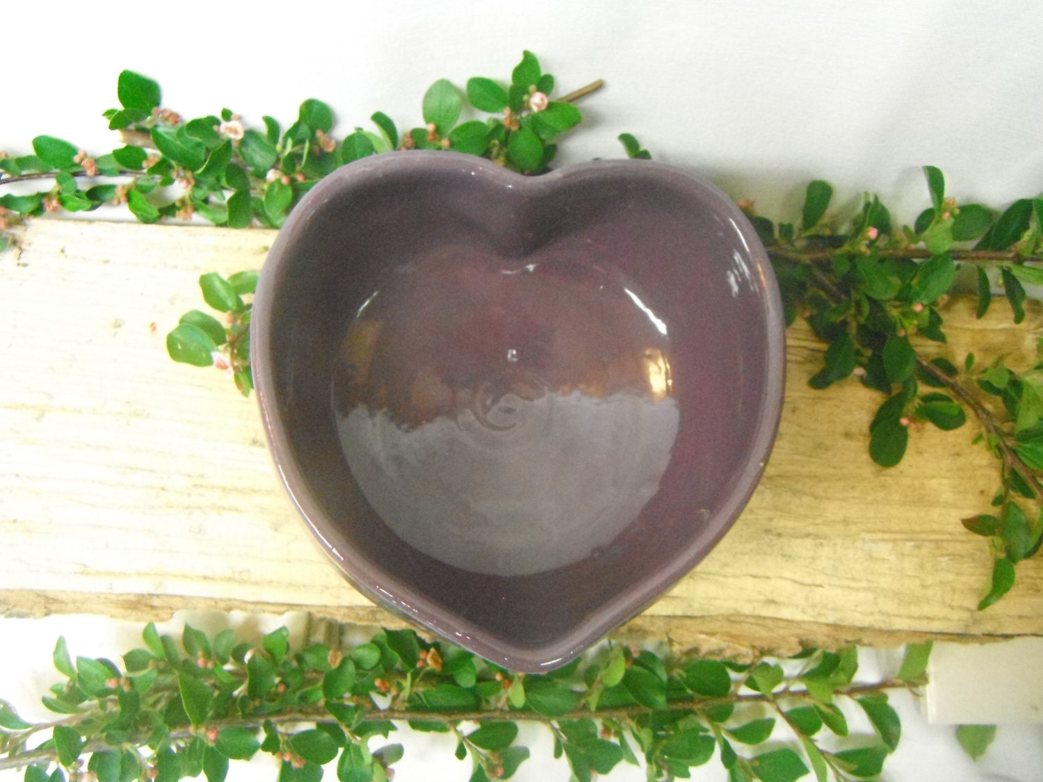 Purple Heart shaped Bowl