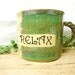 Straight Jumbo Coffee Mug Inspirational - RELAX - Ocean Greens