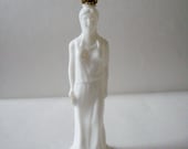 Vintage Avon Bottle Milk Glass Greek Goddess