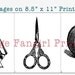 15 Sewing Antiques Clip Art Collection - 100% Scalable Vector Art