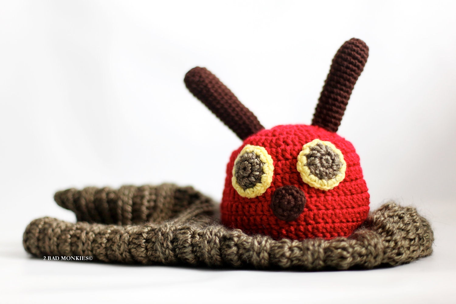 Very Hungry Caterpillar Hat Set - Newborn Photography Prop - Cocoon and hat Set - Photo Prop Set
