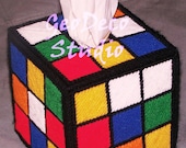 RUBIK'S CUBE Tissue Box Cover - Big Bang Theory TV Show