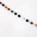 felt beaded GARLAND, bunting  - multicolored