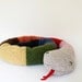Snake soft knitted toy - multicolored (Learn your colors), extra long