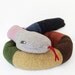 Snake soft knitted toy - multicolored (Learn your colors), extra long