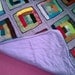 Reserved for Jill - RAINBOW - Hand Knitted Blanket / Afghan Blanket / Large Blanket / Cotton Lining