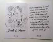 Comic Book Titanic Rose and Jack - Book/ zine illustrations.
