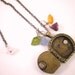 Fairy Door Locket Pendant Necklace Secret Garden Door "Hobbit Door" Faerie Door Wish Prayer Charm With Czech Glass Beads