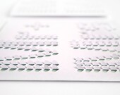 Mr & Mrs - Wedding card with intricately cut and folded hearts, creating 3D surface
