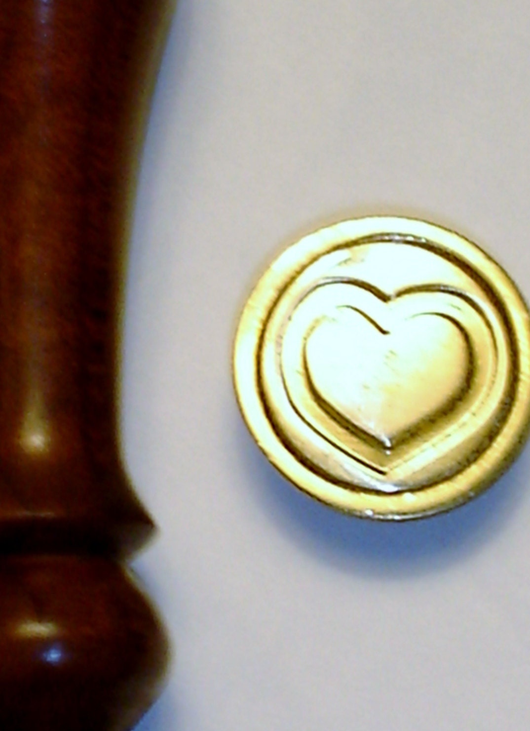 Stamper  030 - 7/8" Heart wax seal stamp