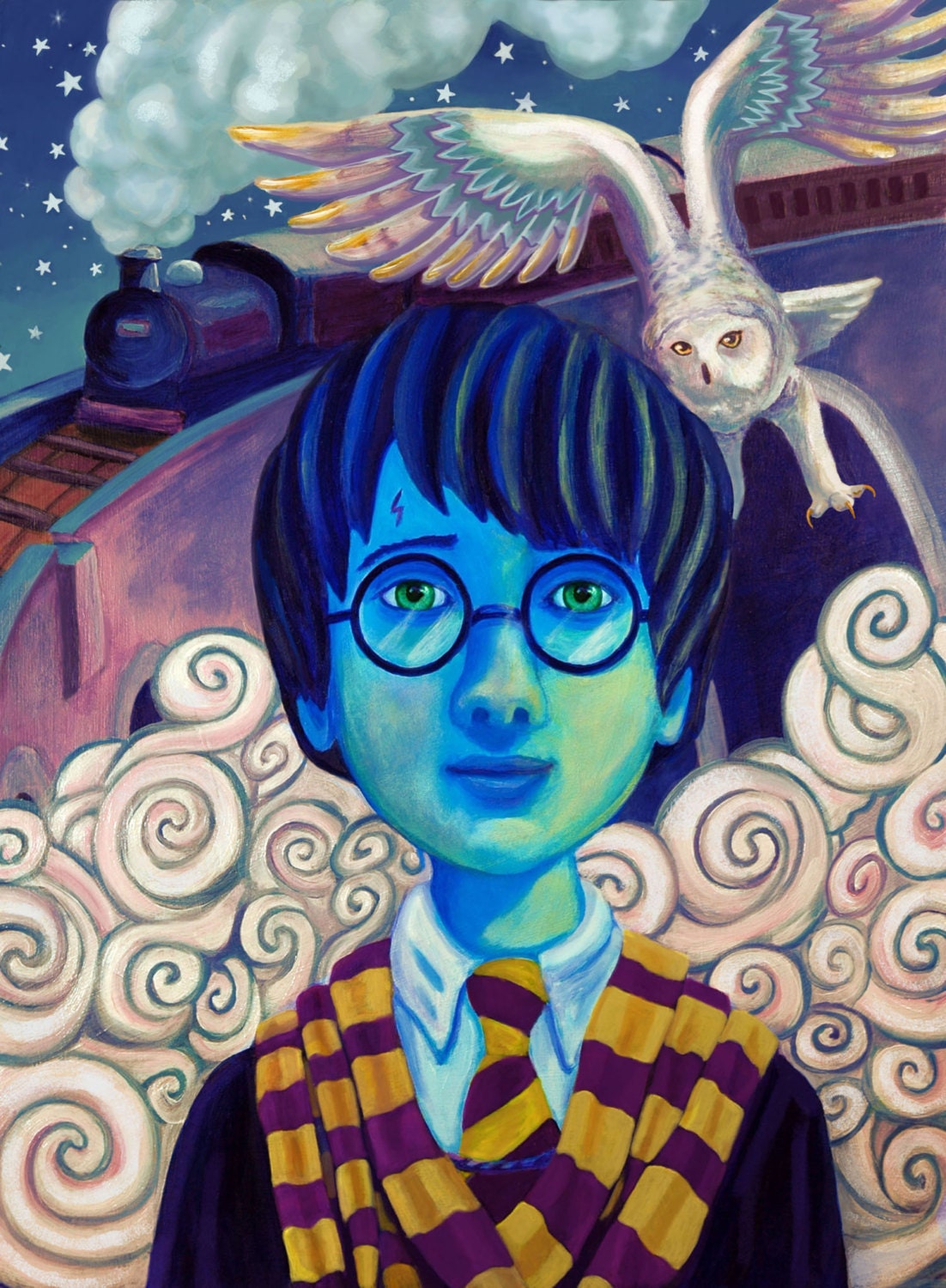 Harry Potter - Original Art Print 11 x 14 - by Corina St. Martin