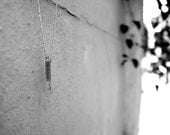 Hors Service / words on silver tags necklace (MS03)