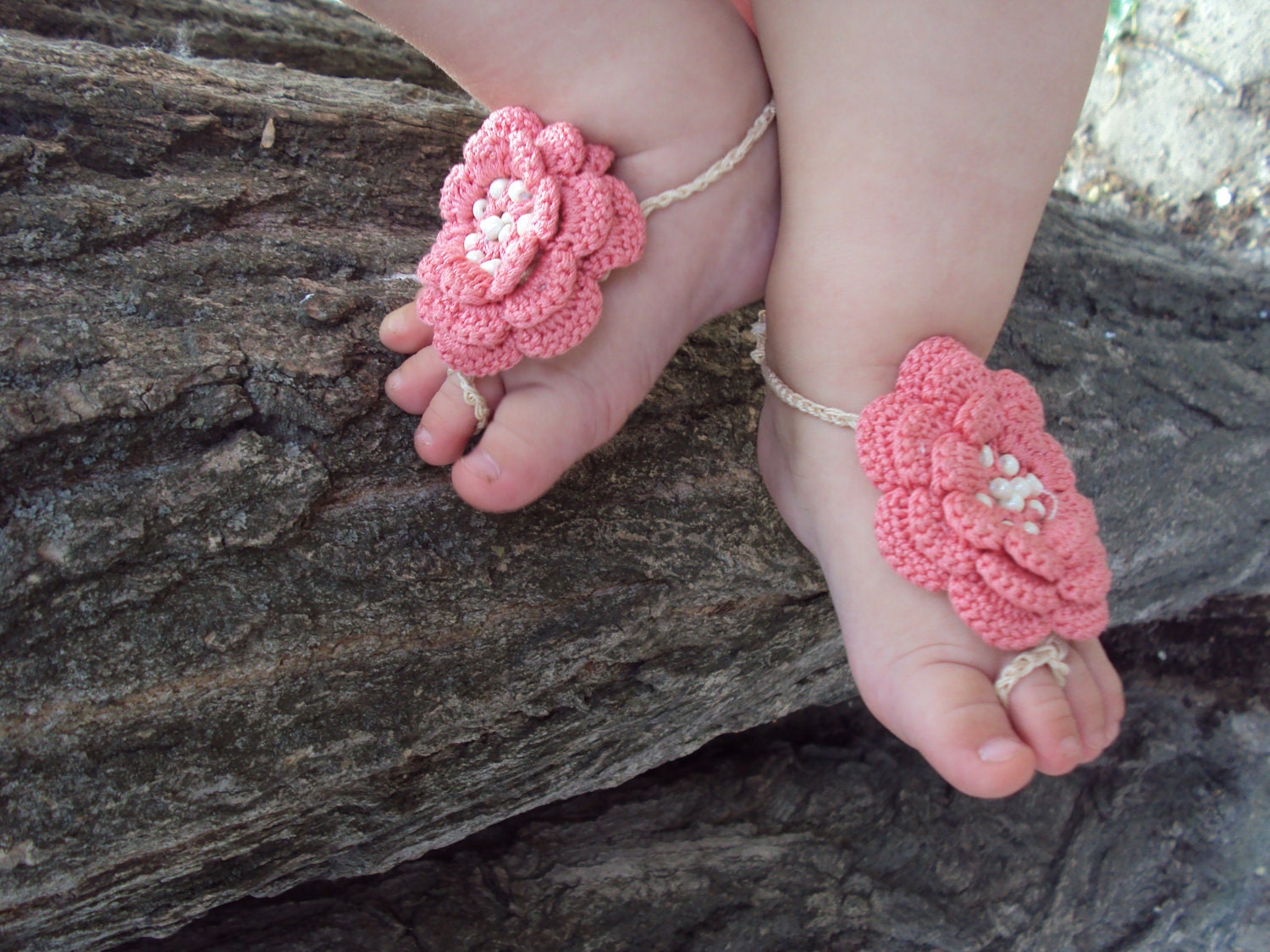 Baby Barefoot Sandals/ Crochet baby sandals Baby by 