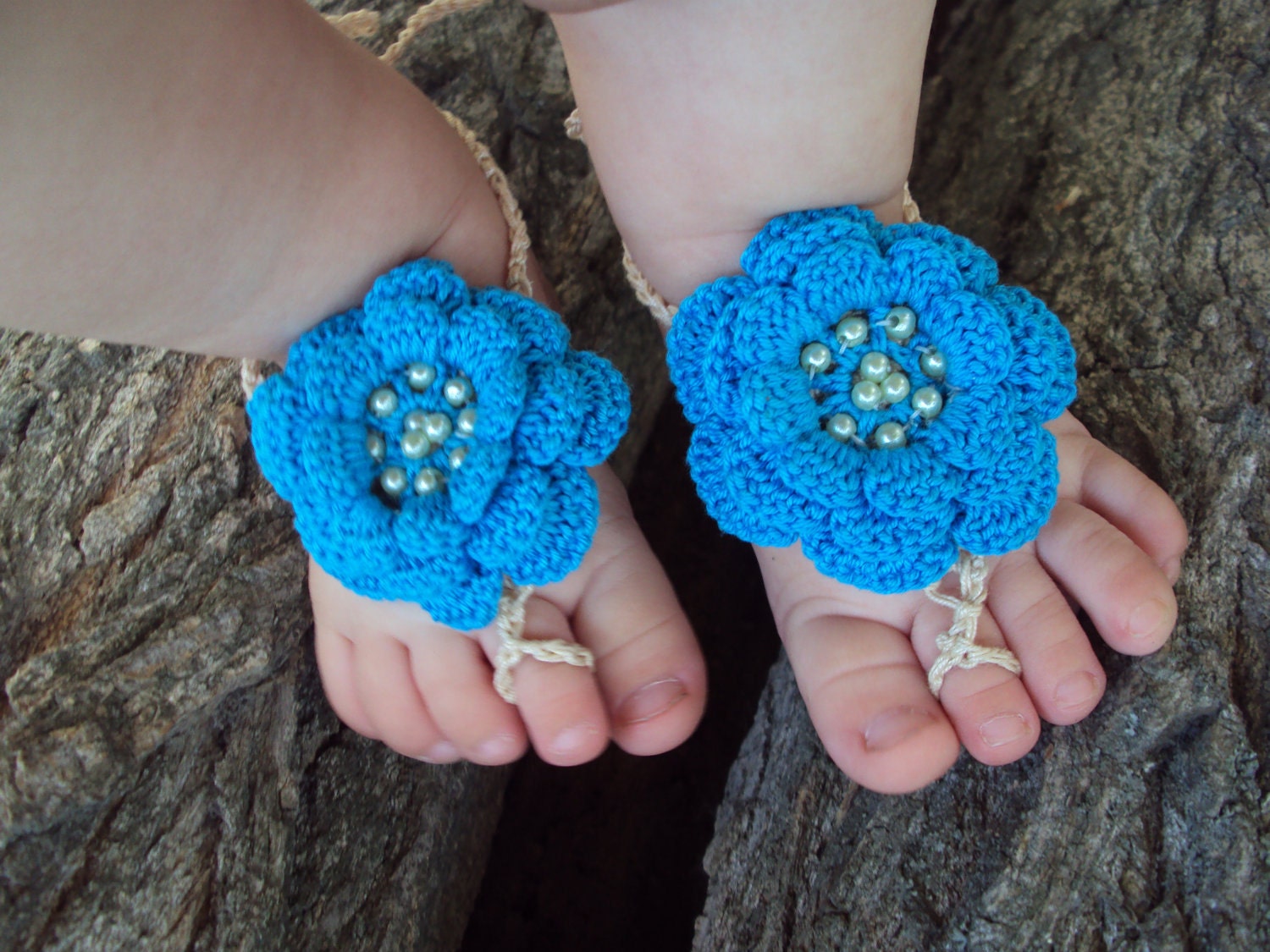 Baby Crochet Barefoot Sandals