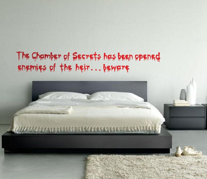 The Chamber of Secrets Has Been Opened Wall Decal