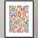 United States USA Bus Blind, Art Print 18x24 inch (781)