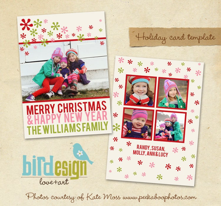 Holiday Card Template - Funky Christmas - E150
