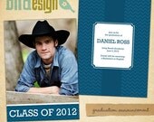 INSTANT DOWNLOAD - Graduation announcement - Photoshop Templates - E398
