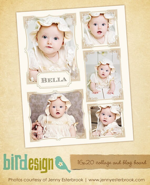 INSTANT DOWNLOAD - Blog Boards & 16x20 Collage Template - E417