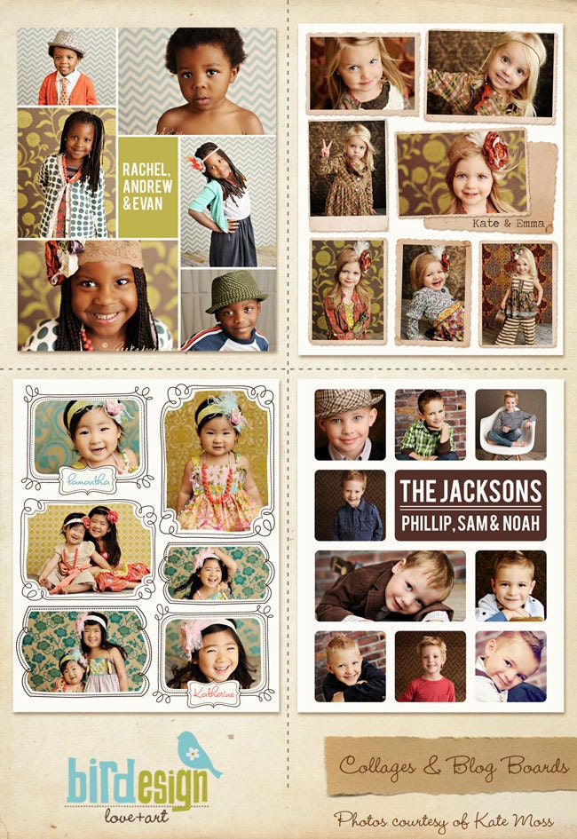 10 Blog Boards & 16x20 Collage Templates - E251