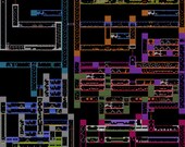 HUGE 34X32 Metroid 1 NES Map mural poster fabric Nintendo