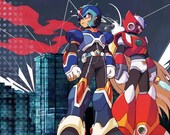51 x 32 HUGE Megaman Mega Man Zero Poster Wall Mural on Fabric