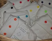natural bamboo fitted diaper U CHOOSE SNAP COLOR