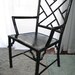 Chinese Chippendale Faux Bamboo Aluminum Chair